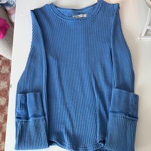 Free People/We The Free Blue Roll With It Thermal